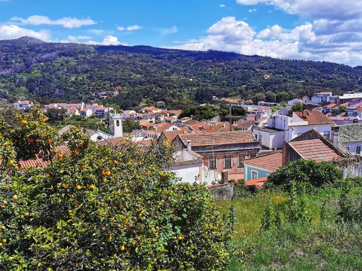 Panorama of the town of Monchique in the Algarve in southern Portugal