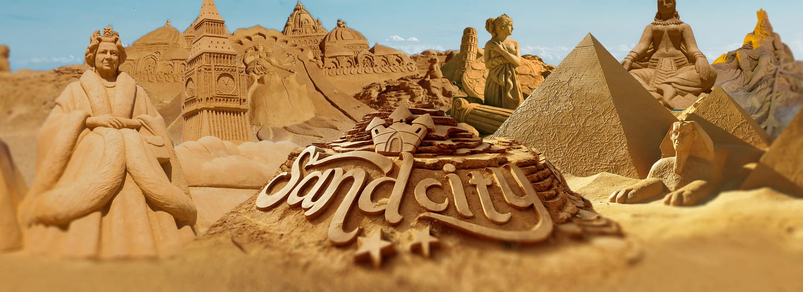 Sandcity a city made of sand in Lagoa Algarve