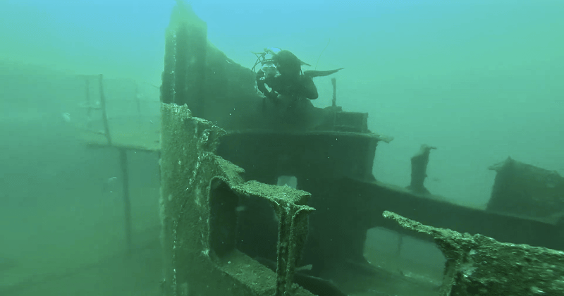 Scuba diving the Ocean Revival wrecks in Portimão, Algarve
